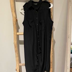Black shirt dress